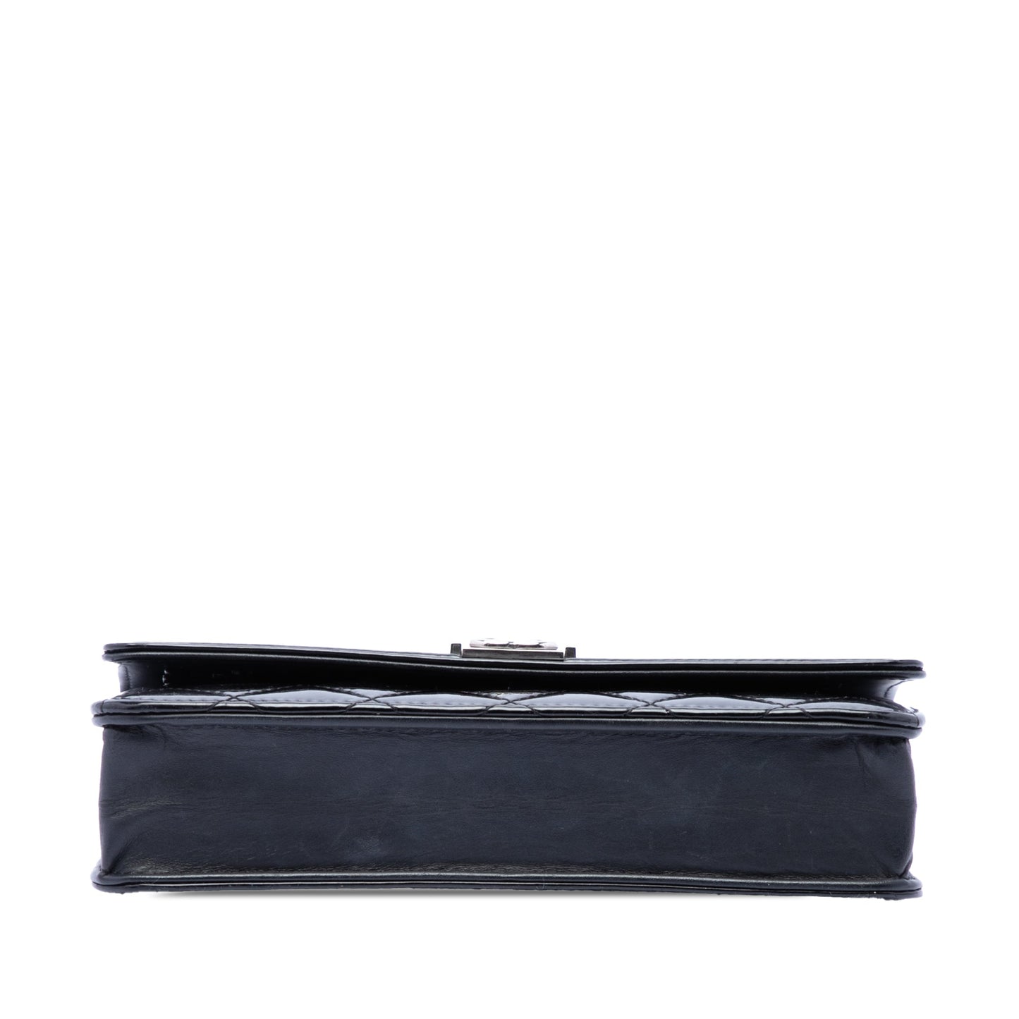 Chanel Quilted Patent Boy Wallet on Chain