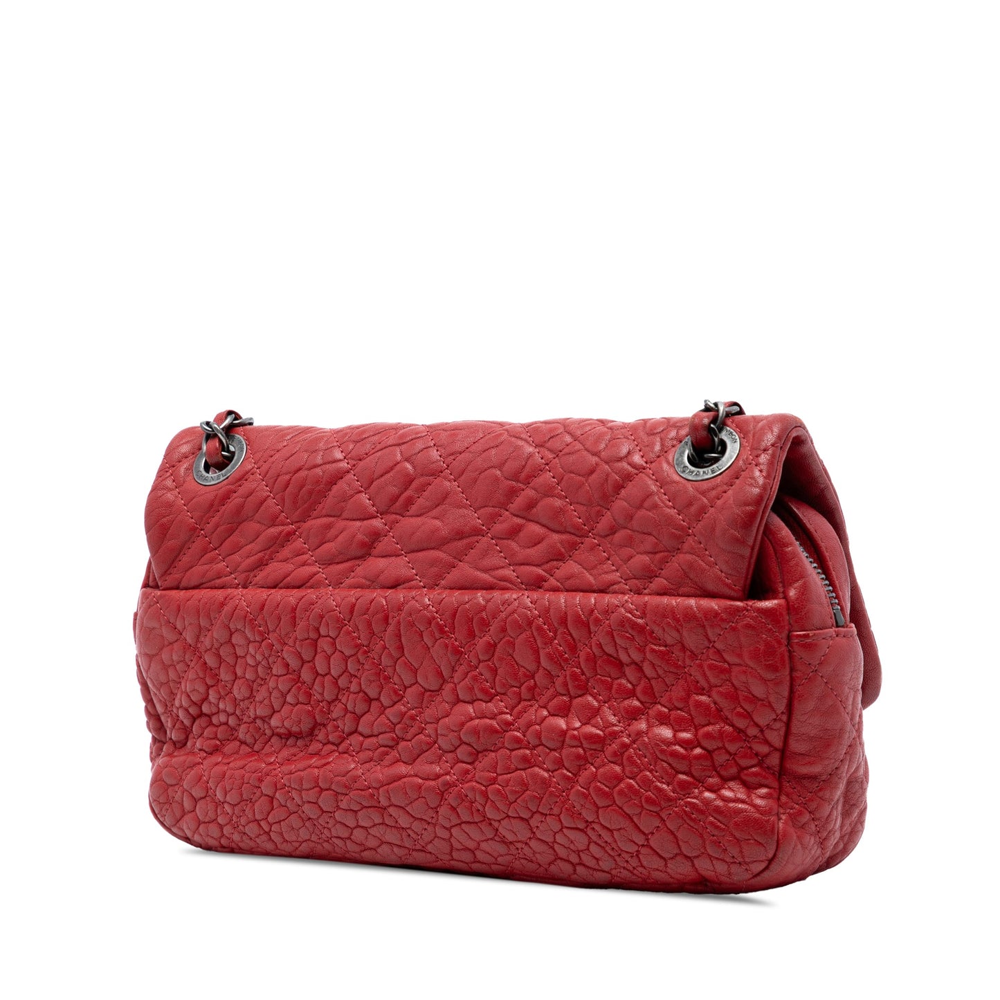 Chanel Small Quilted Distressed Calfskin Easy Flap