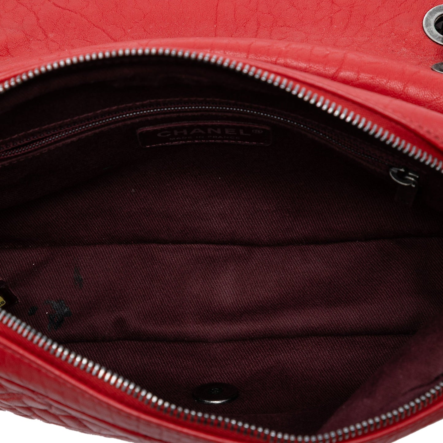 Chanel Small Quilted Distressed Calfskin Easy Flap
