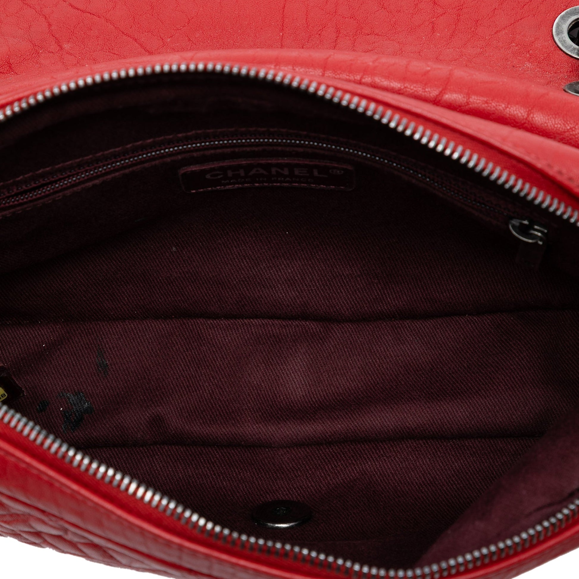 Chanel Small Quilted Distressed Calfskin Easy Flap