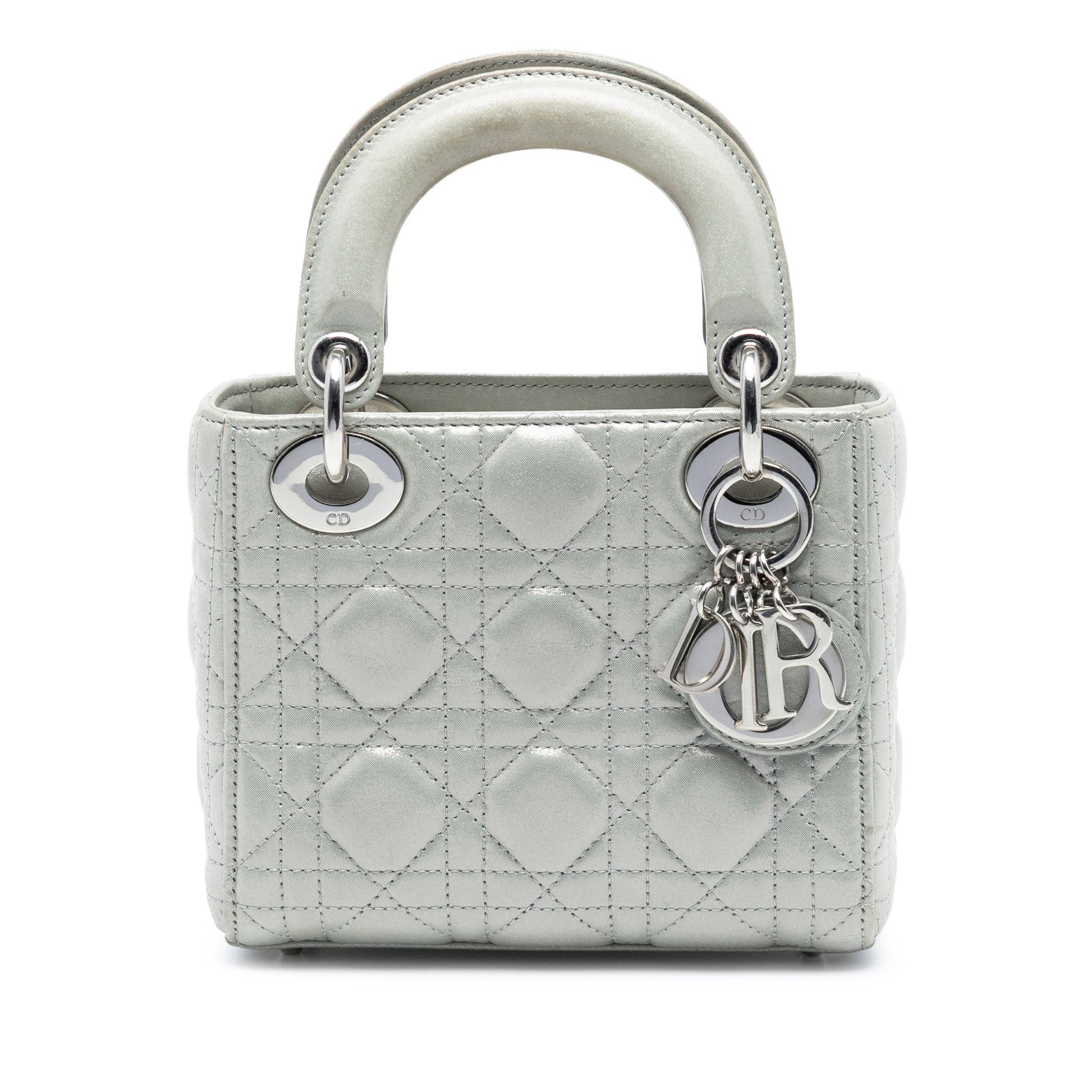 Dior Mini Iridescent Lambskin Cannage Lady Dior