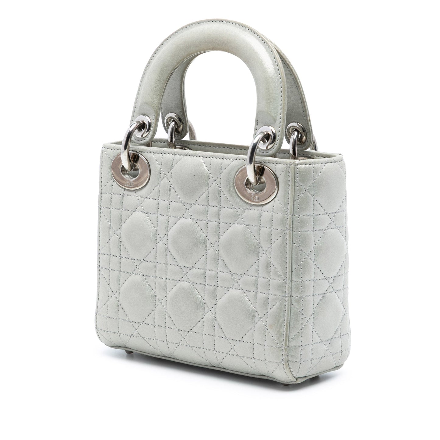 Dior Mini Iridescent Lambskin Cannage Lady Dior