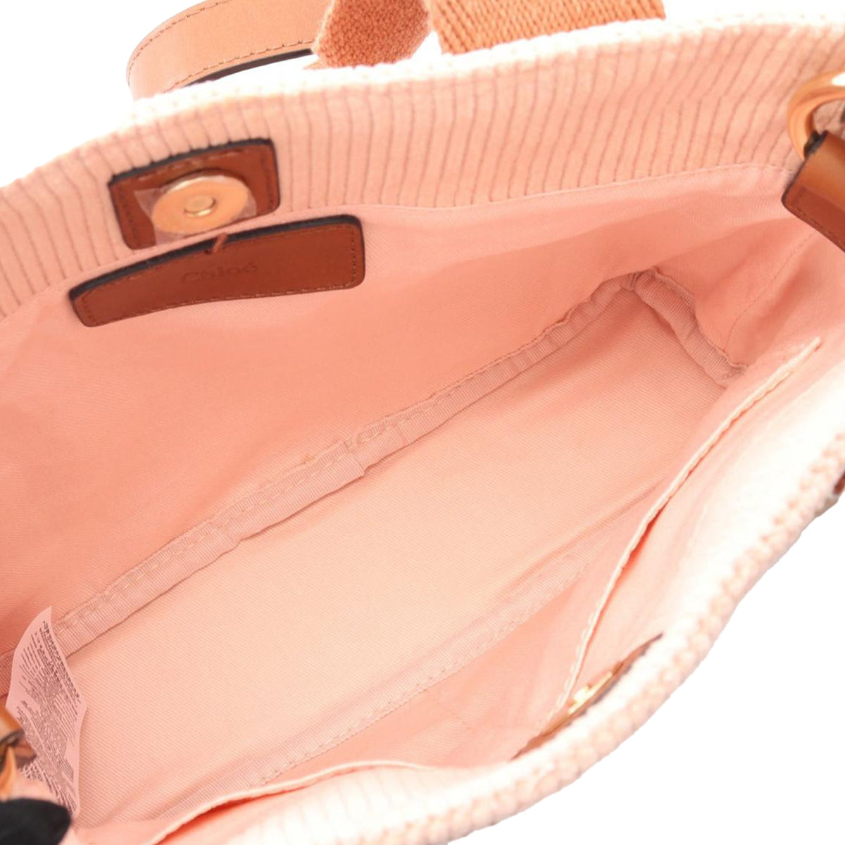 Chloé Corduroy Kids Logo Satchel