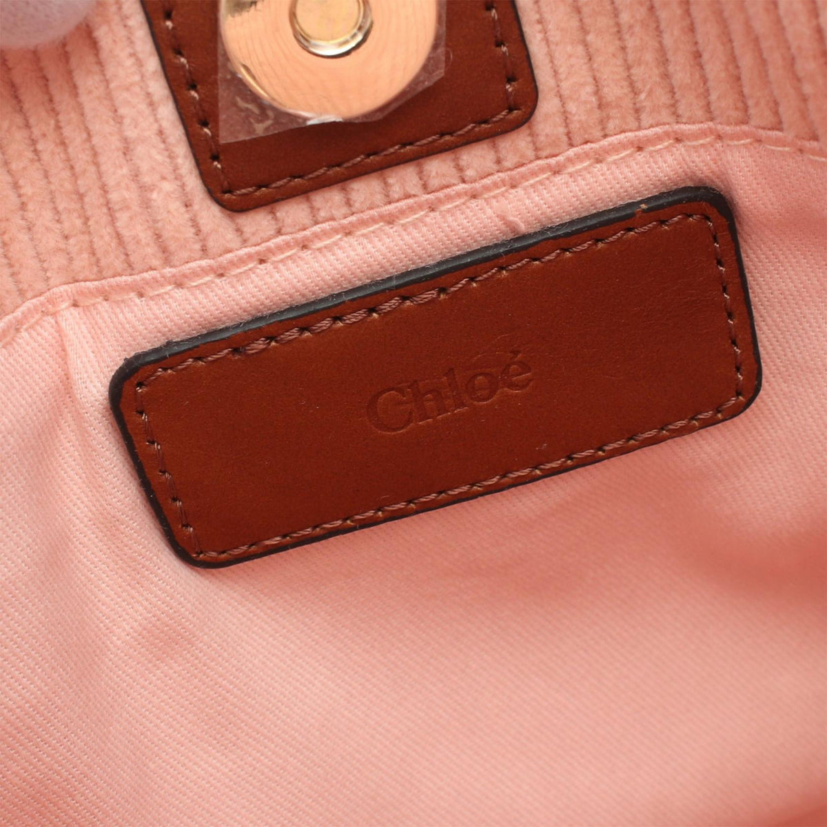 Chloé Corduroy Kids Logo Satchel