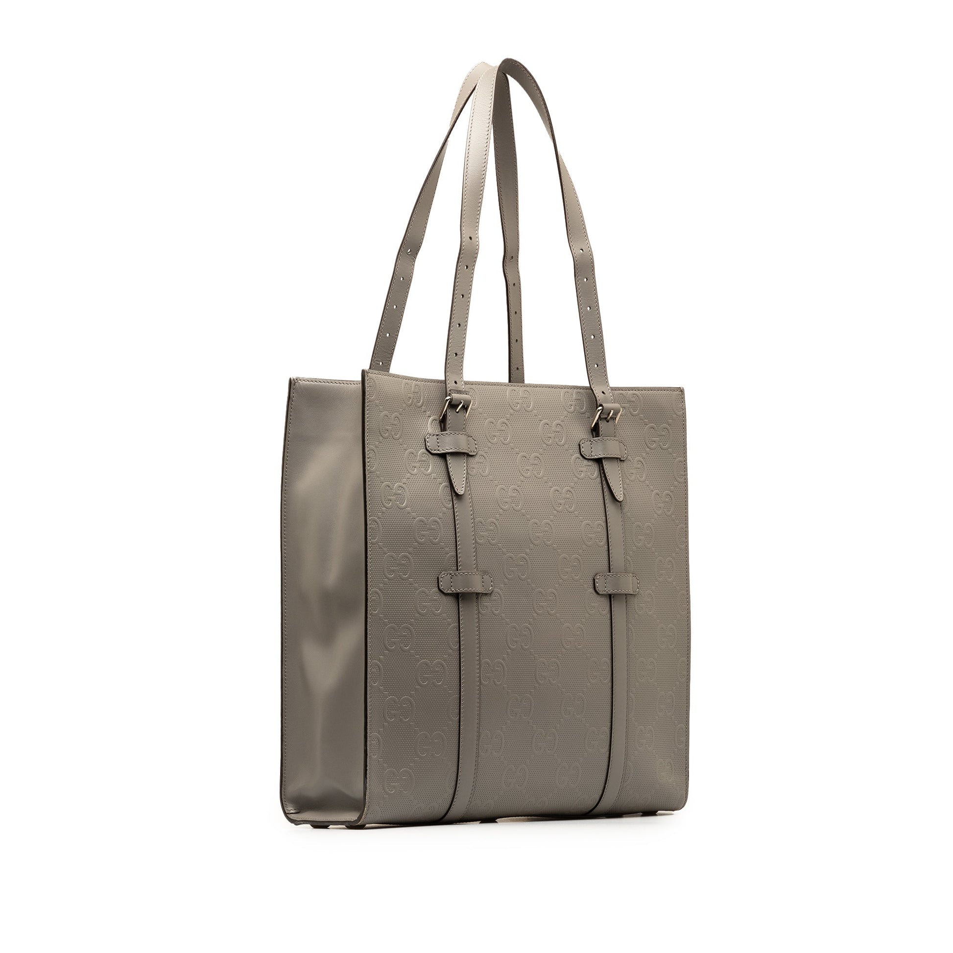 Gucci GG Embossed Leather Vertical Tote