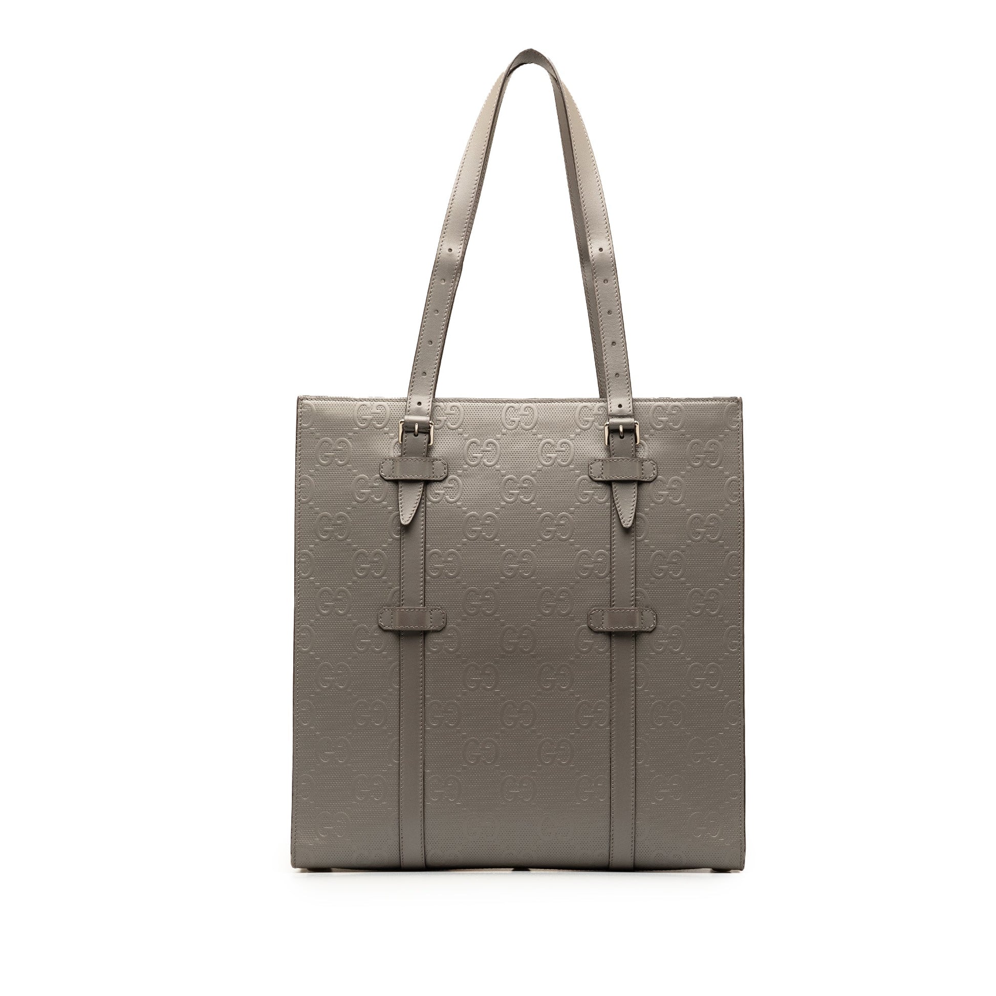 Gucci GG Embossed Leather Vertical Tote