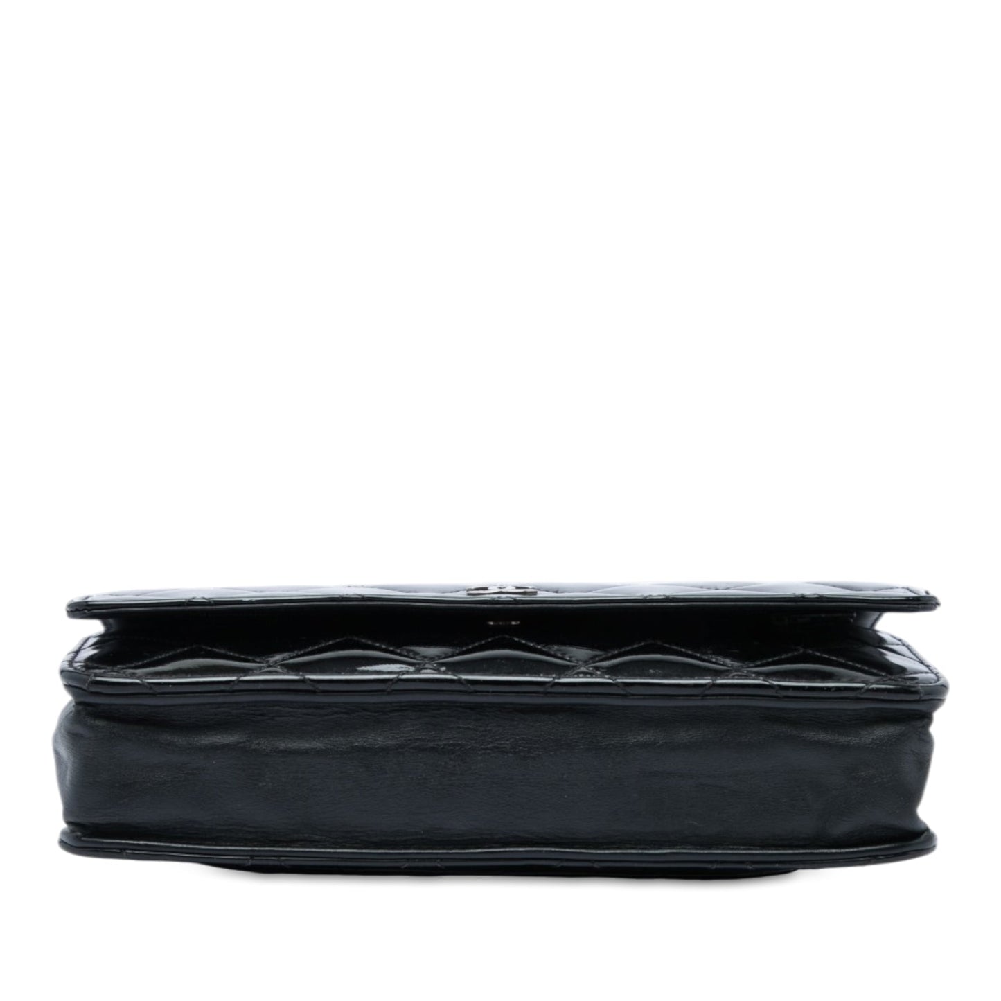 Chanel CC Quilted Patent Wallet On Chain