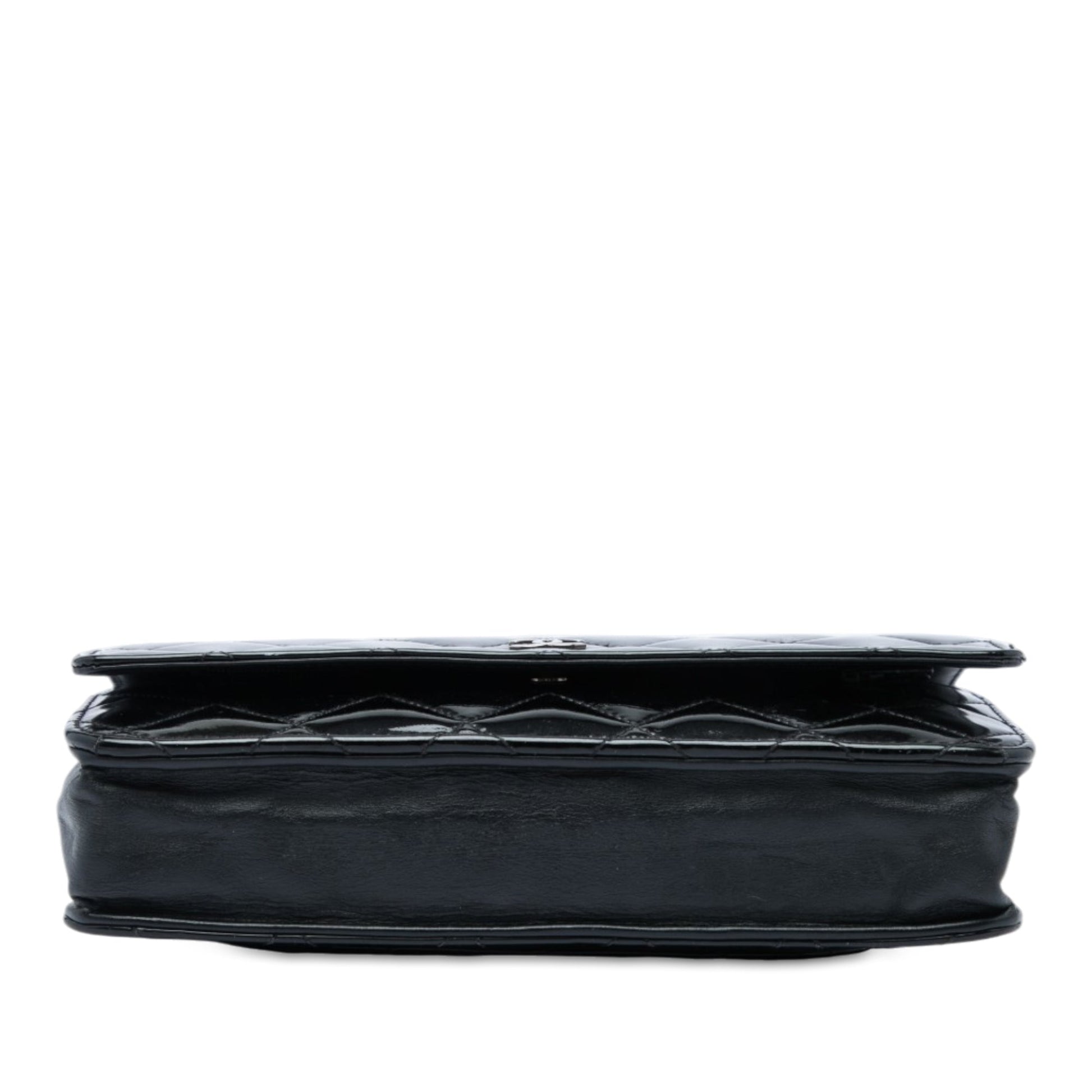 Chanel CC Quilted Patent Wallet On Chain