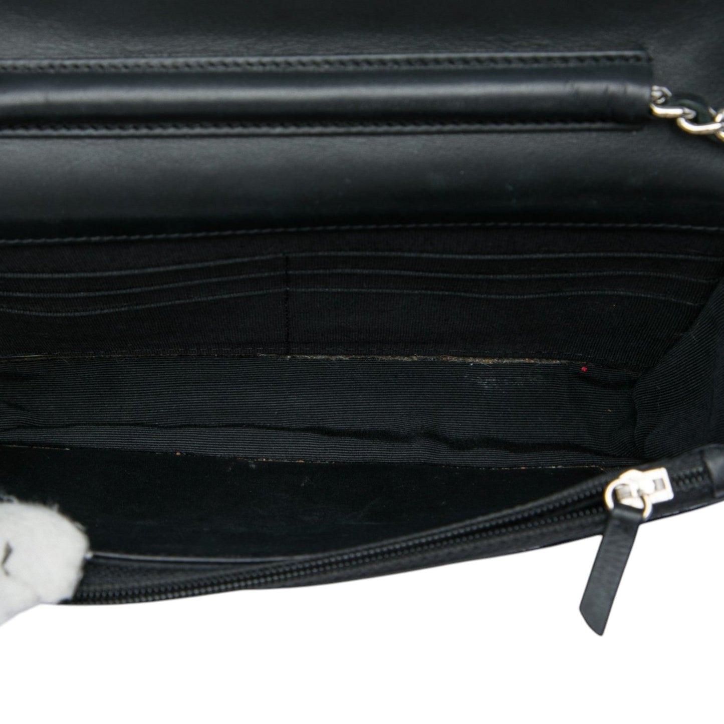 Chanel CC Quilted Patent Wallet On Chain