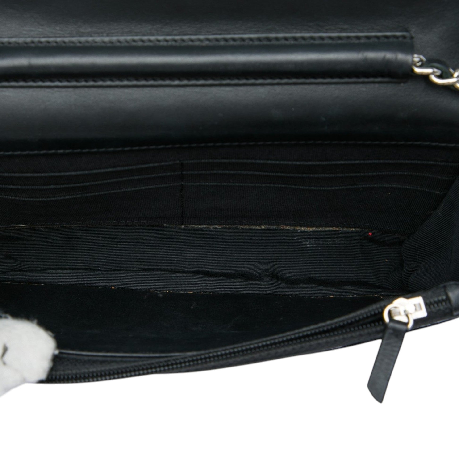 Chanel CC Quilted Patent Wallet On Chain