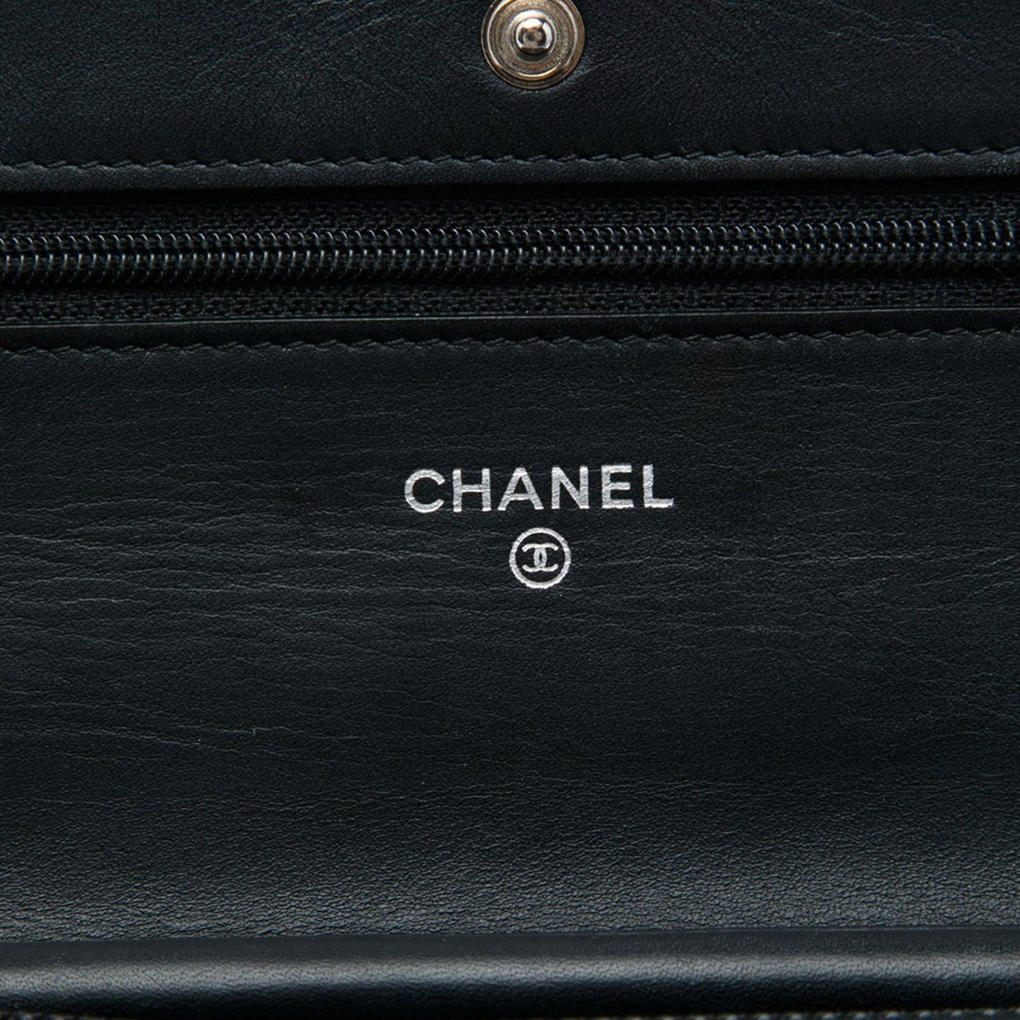 Chanel CC Quilted Patent Wallet On Chain