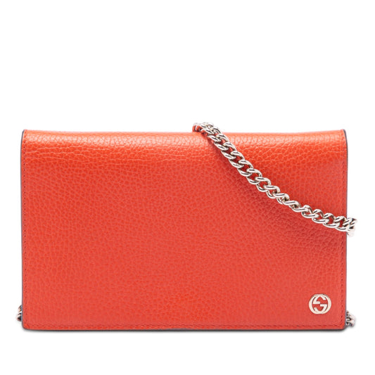 Gucci Leather Betty Wallet on Chain