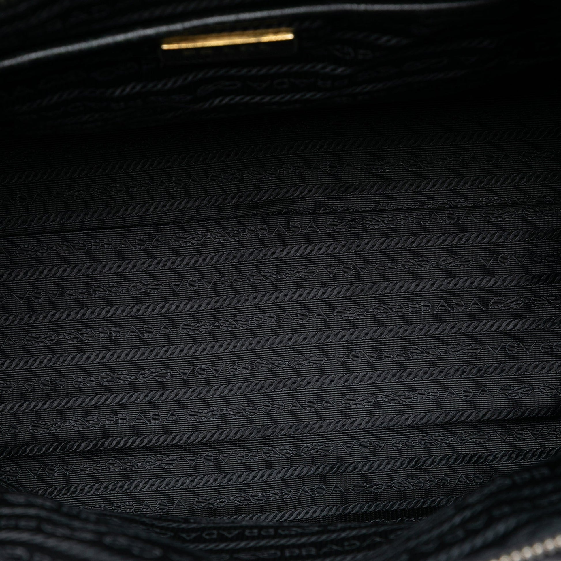 Prada Saffiano Trimmed Tessuto Satchel