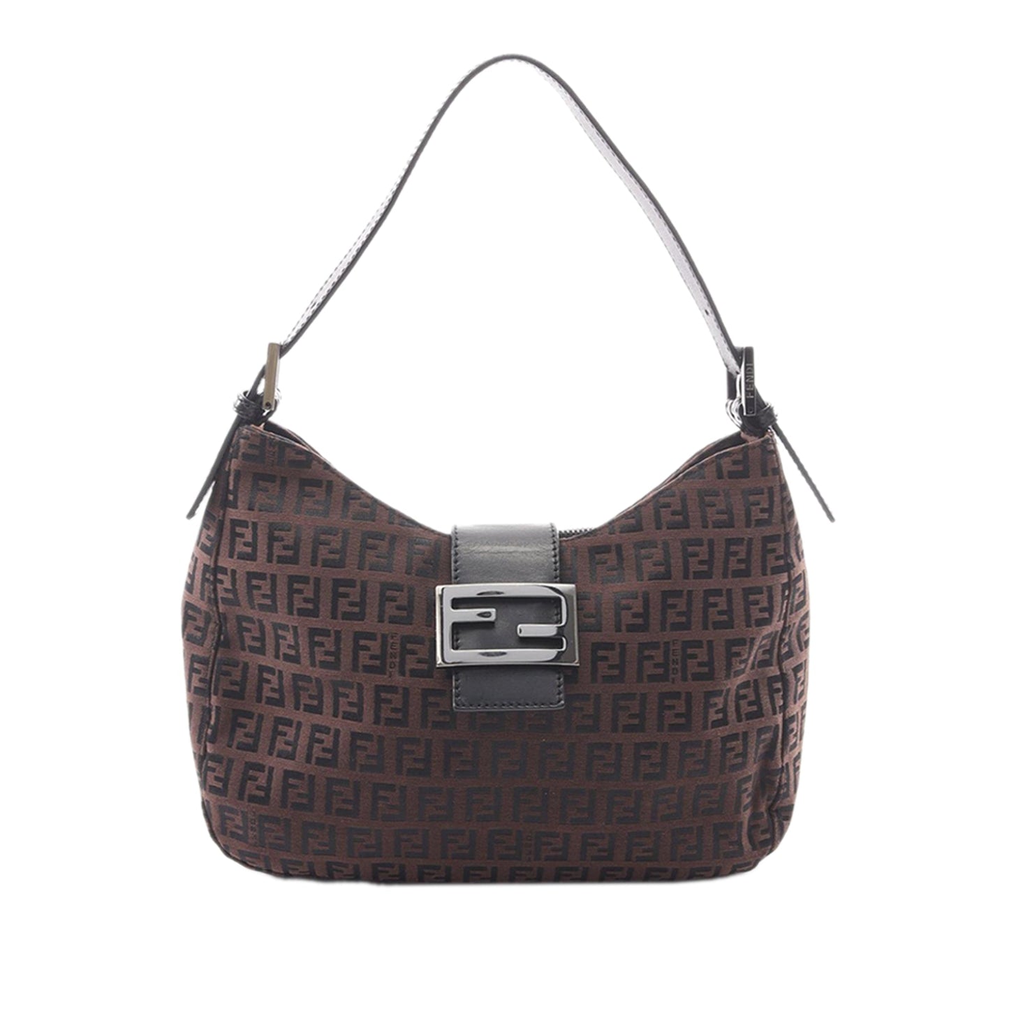 Fendi Zucchino Canvas Shoulder Bag
