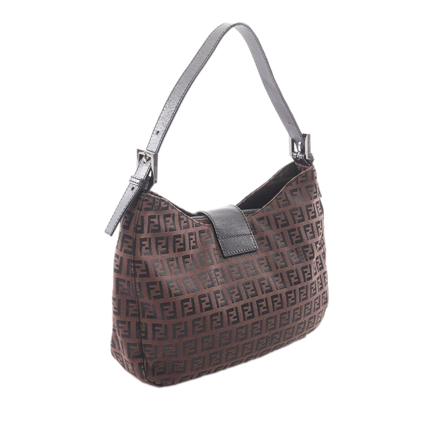 Fendi Zucchino Canvas Shoulder Bag