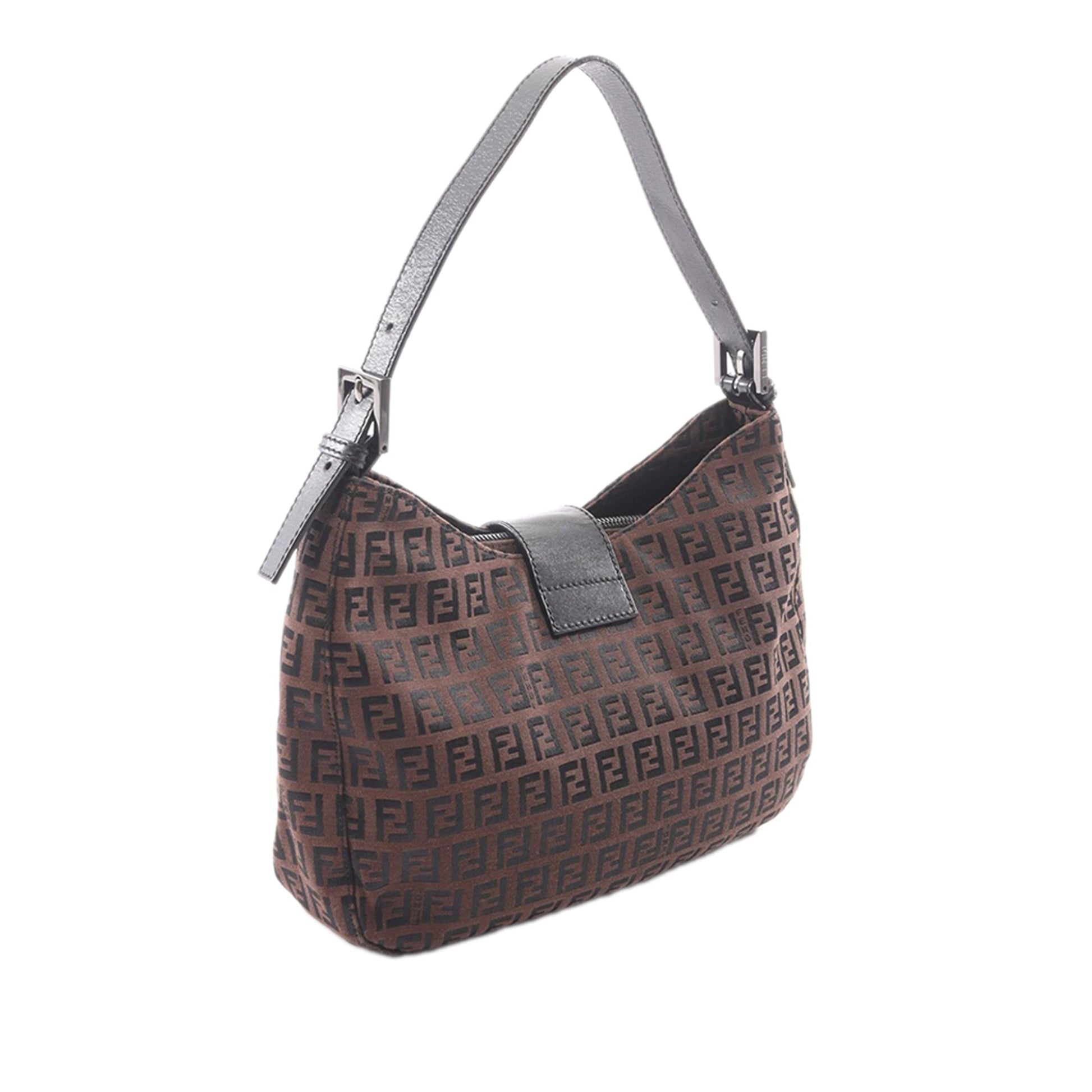 Fendi Zucchino Canvas Shoulder Bag