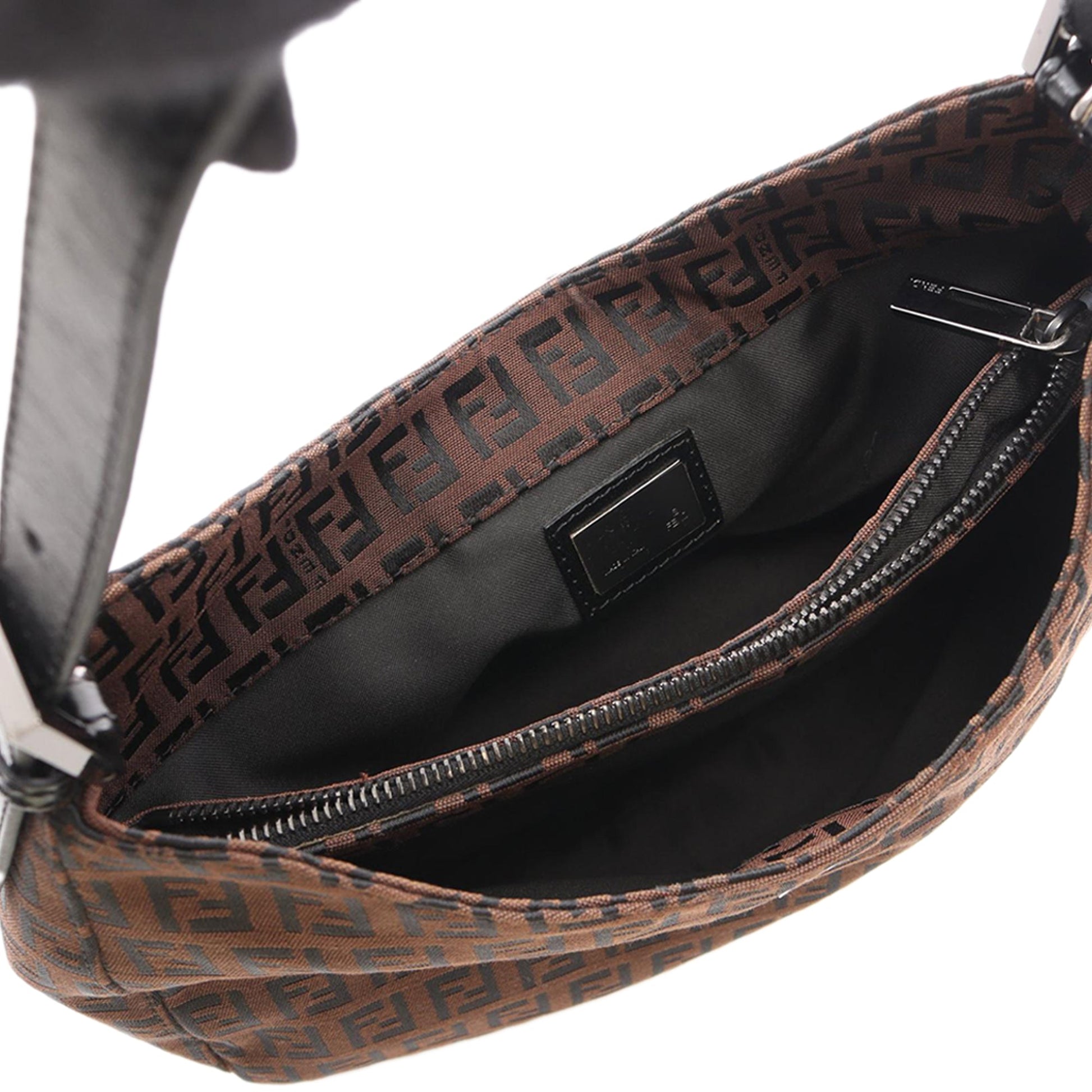 Fendi Zucchino Canvas Shoulder Bag