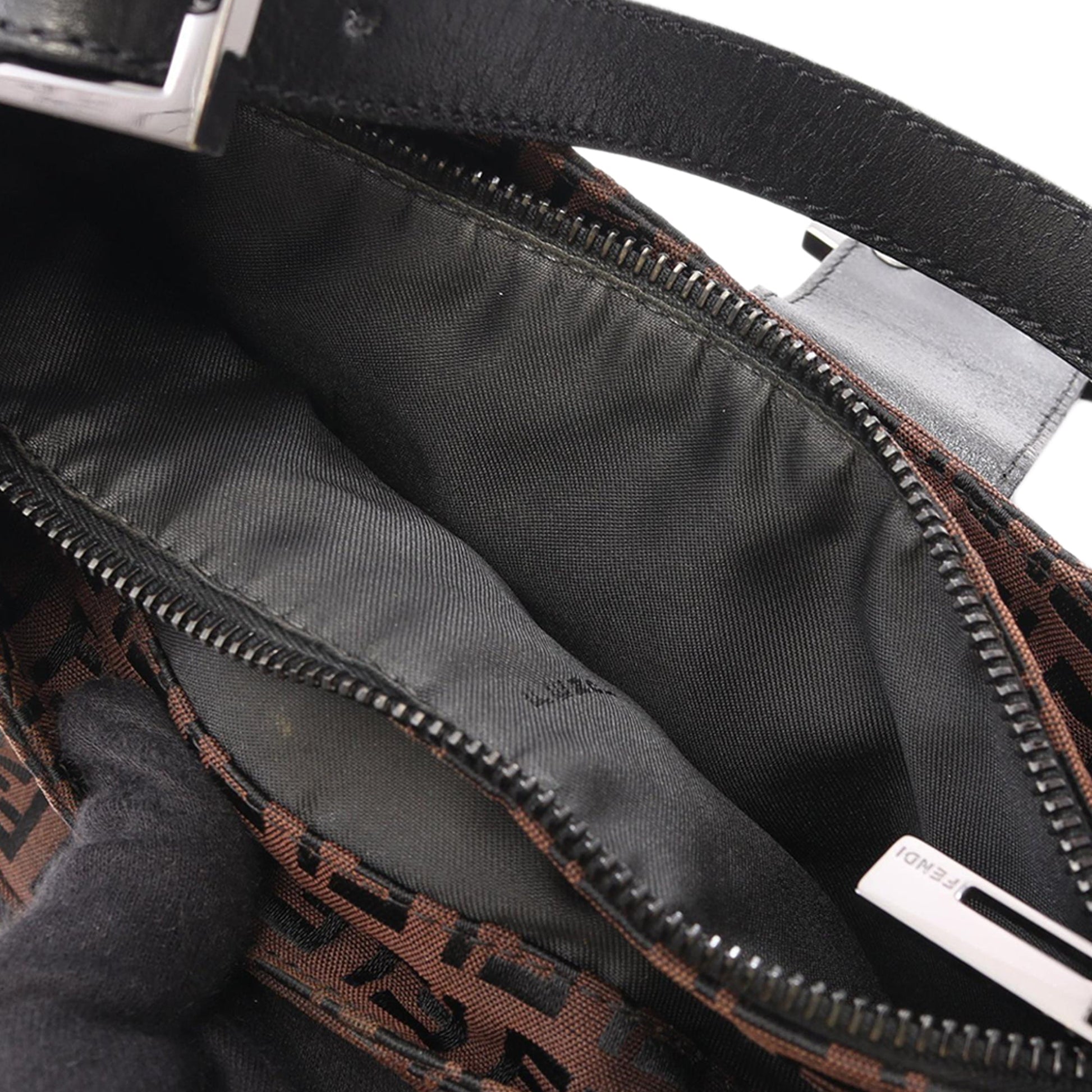 Fendi Zucchino Canvas Shoulder Bag
