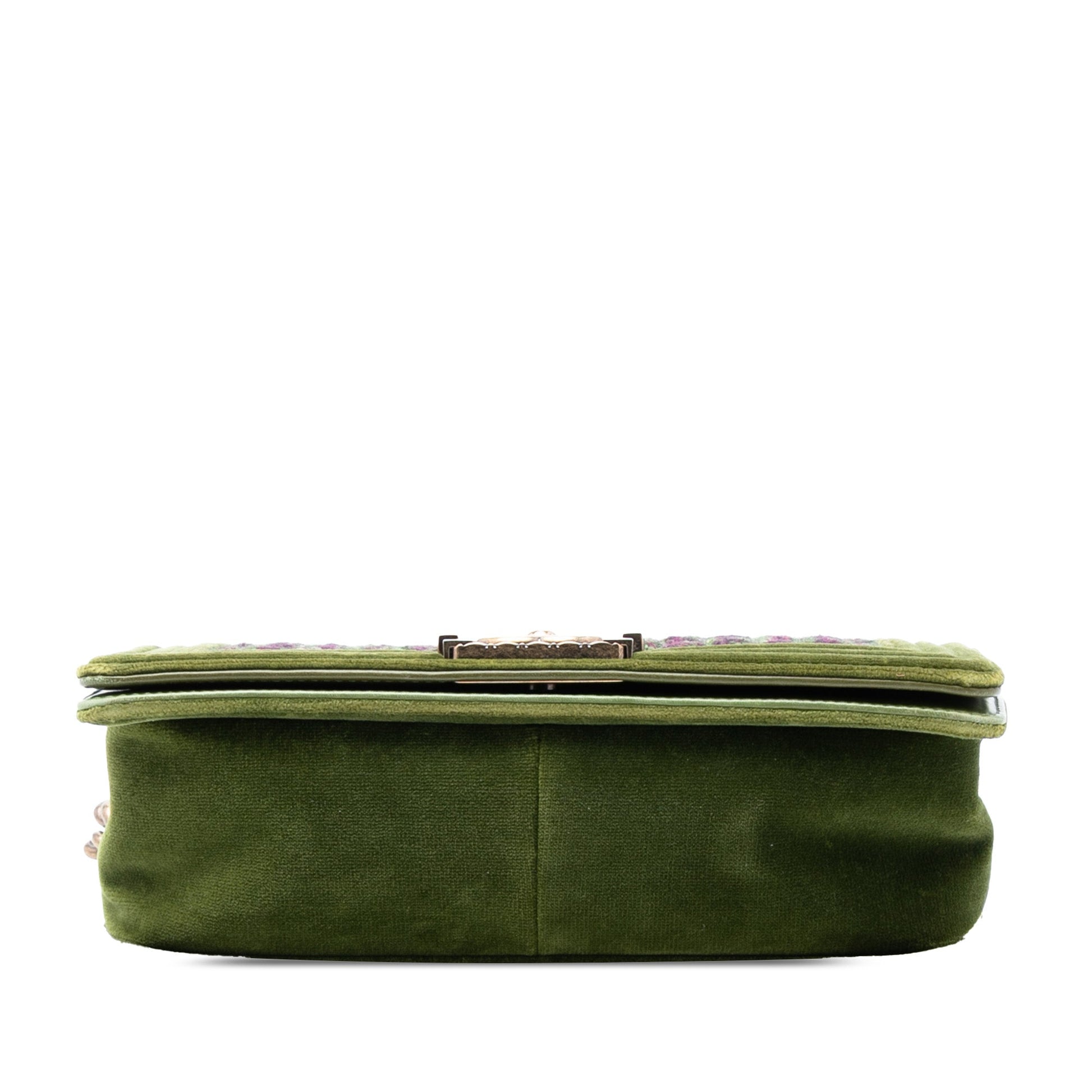 Chanel Old Medium Tweed and Velvet Boy Flap