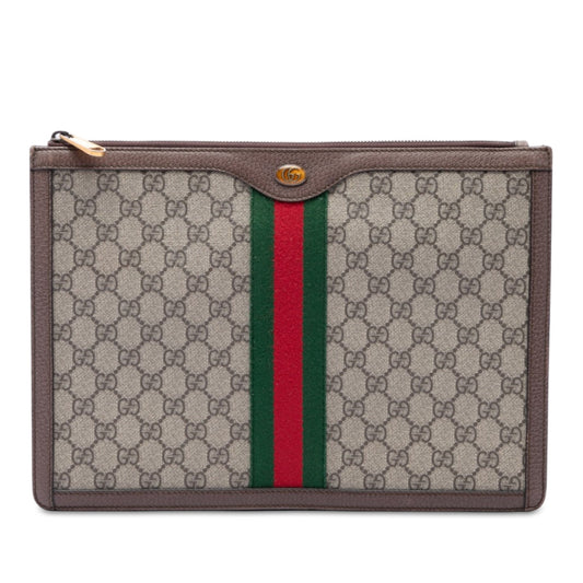 Gucci GG Supreme Web Ophidia Clutch