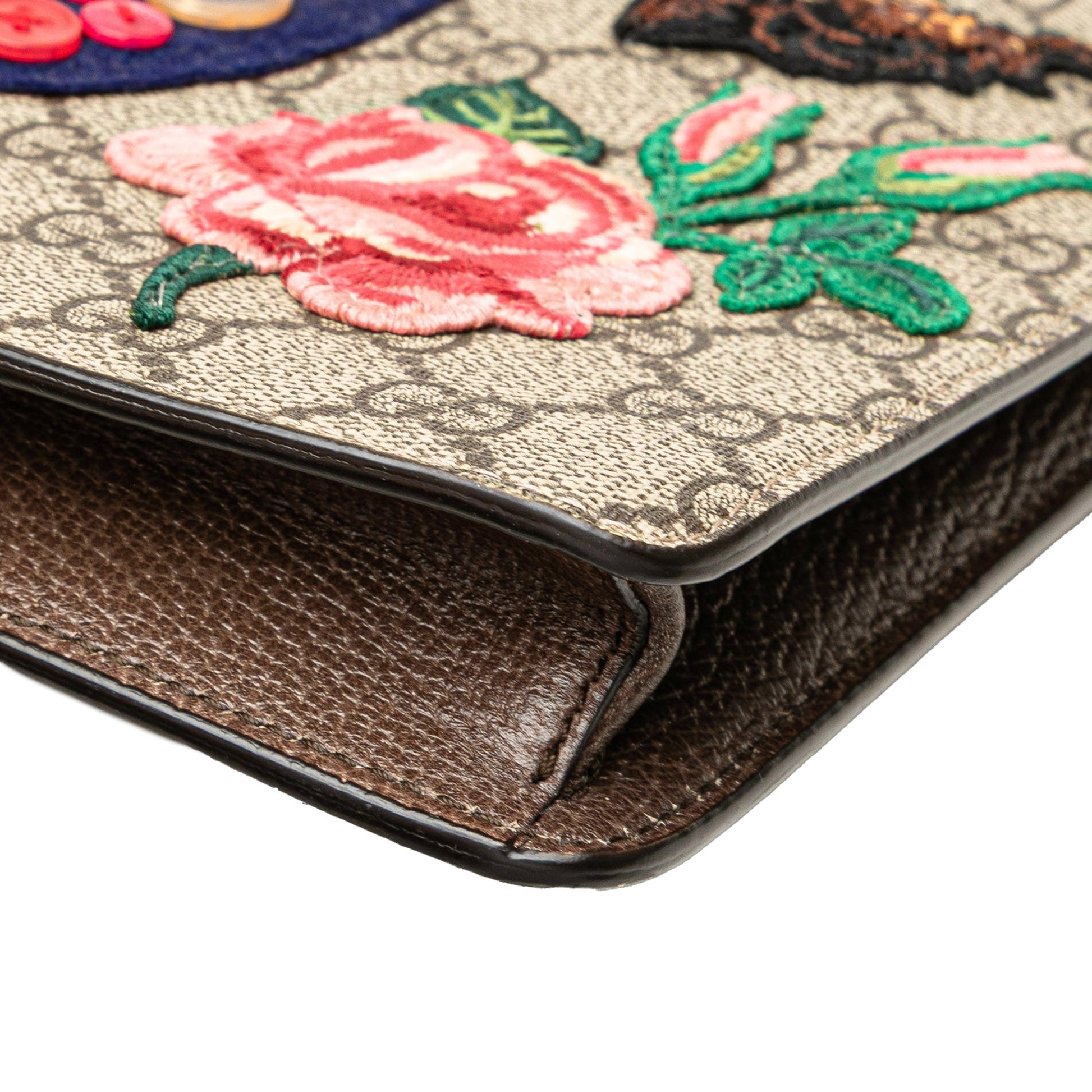 Gucci GG Supreme Web Butterfly Clutch