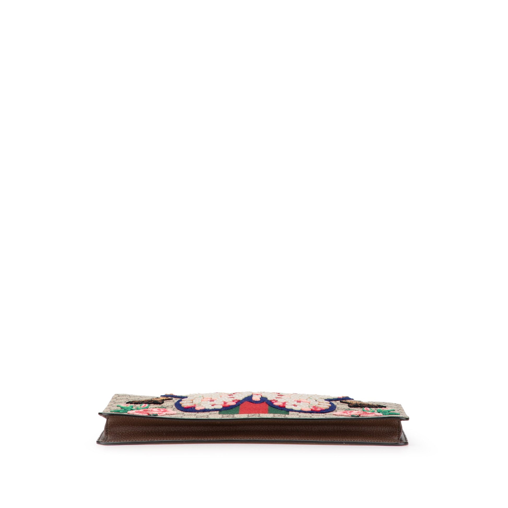 Gucci GG Supreme Web Butterfly Clutch