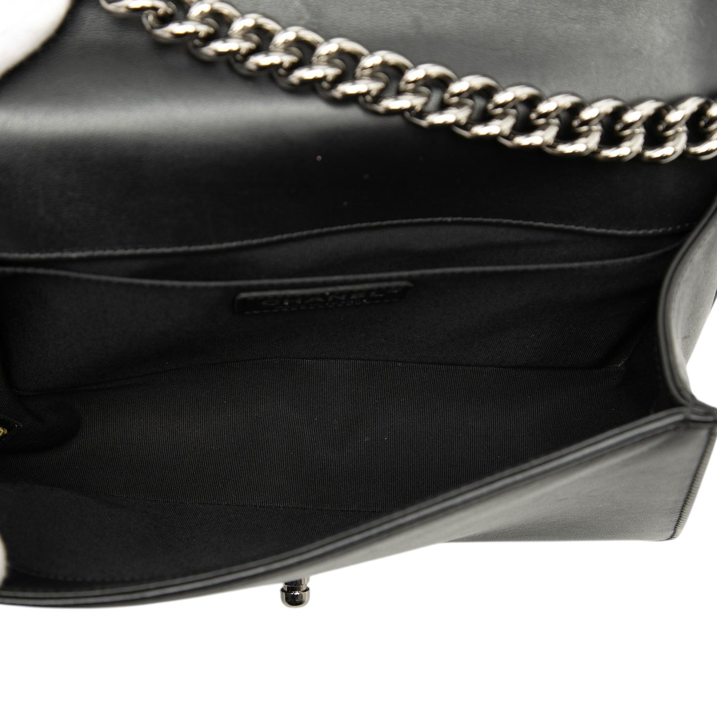 Chanel Old Medium Chevron Lambskin Boy Flap