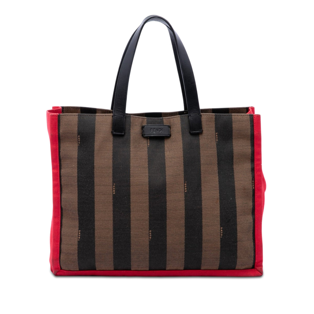 Fendi Pequin Canvas Simply Shopping Tote