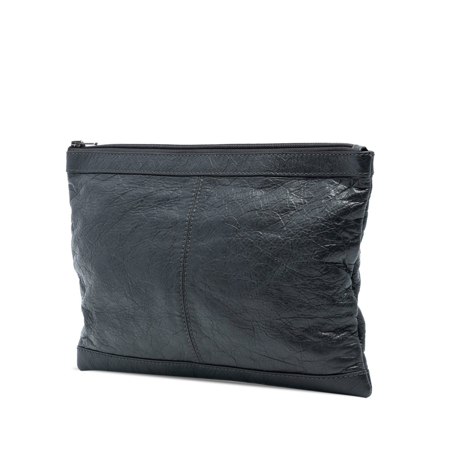 Balenciaga Lambskin Motocross Classic Clip Clutch