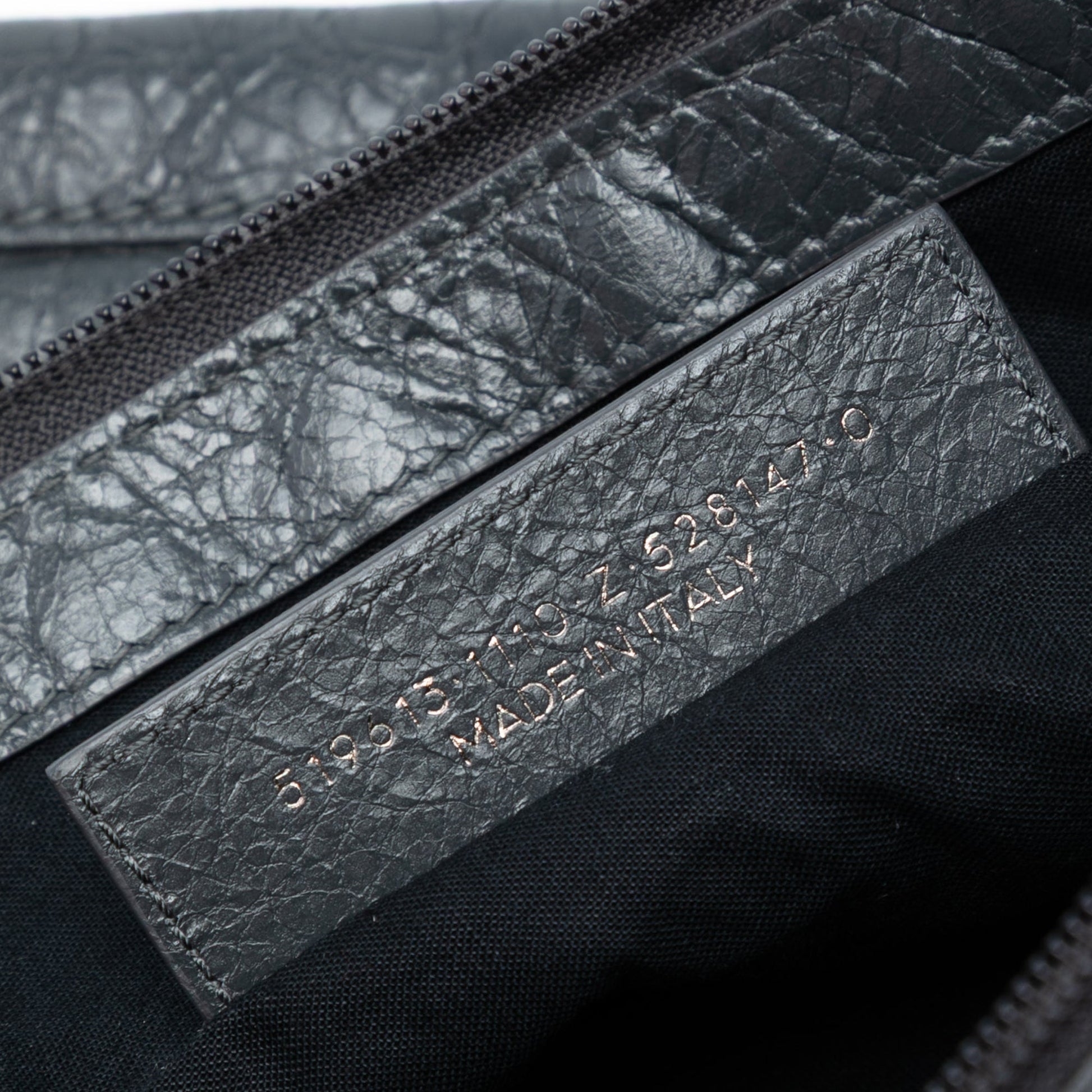Balenciaga Lambskin Motocross Classic Clip Clutch