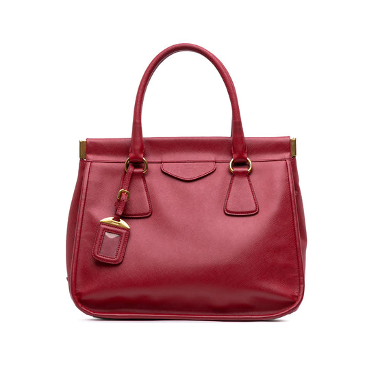 Prada Saffiano Lux Frame Tote