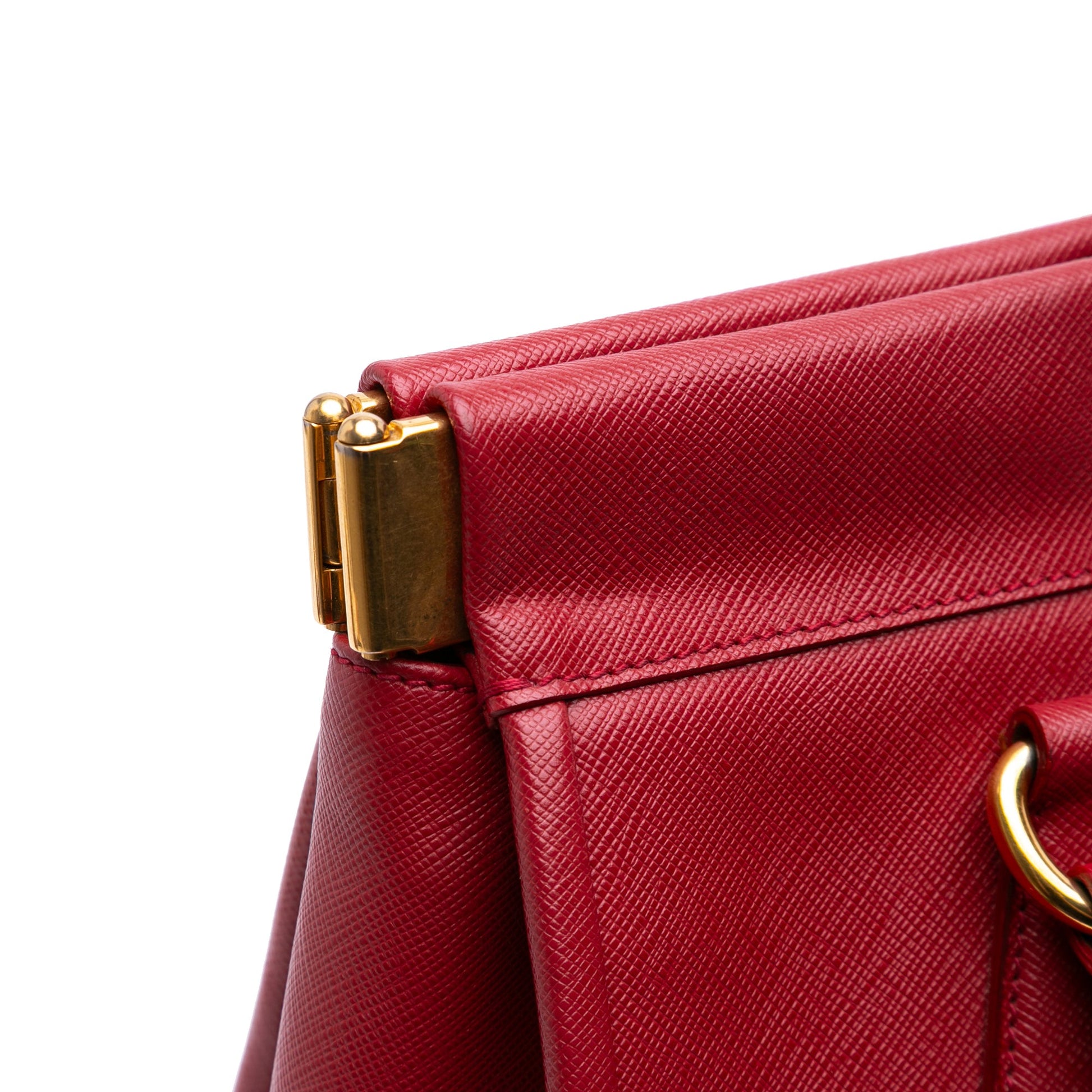 Prada Saffiano Lux Frame Tote