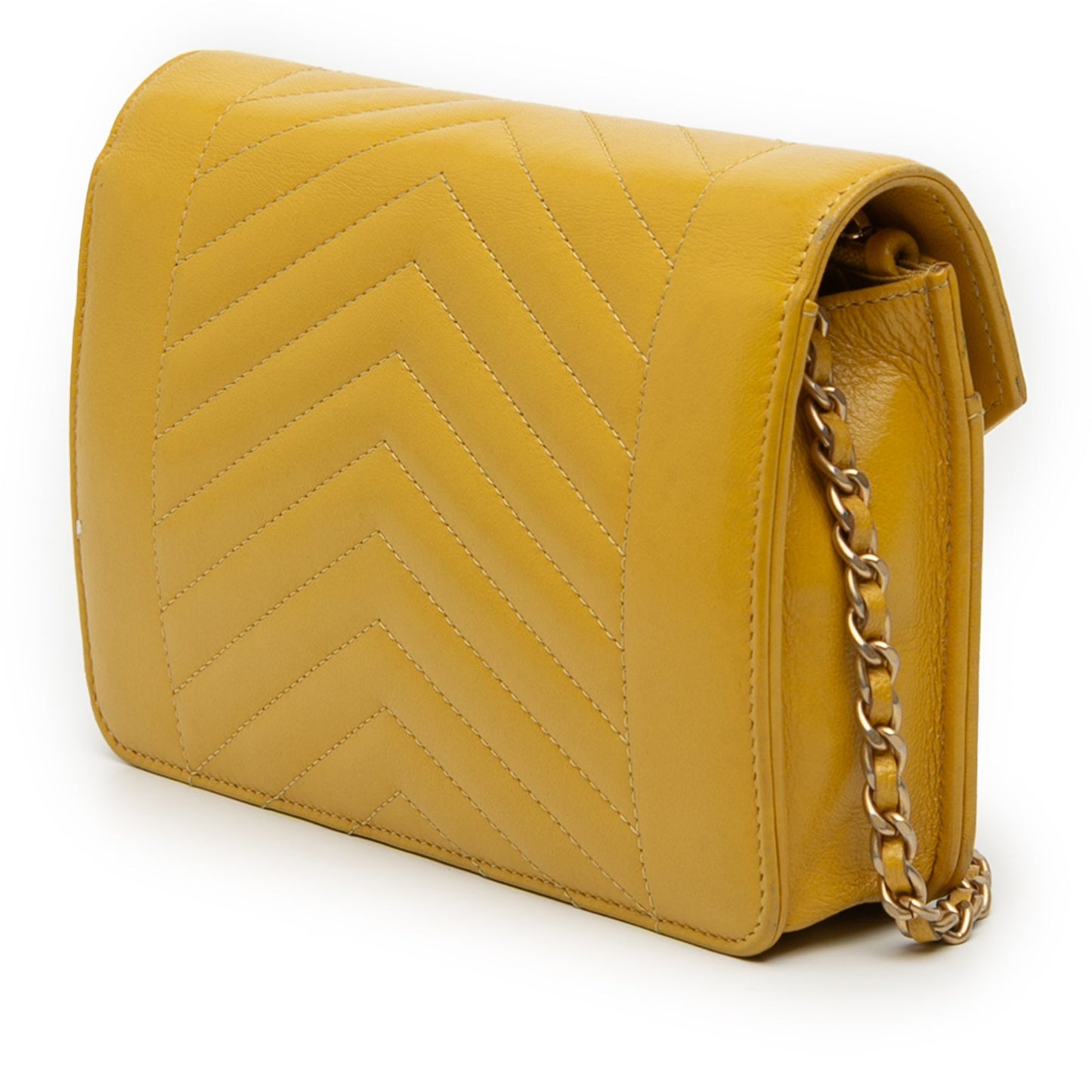Chanel Small Reversed Chevron Lambskin Flap