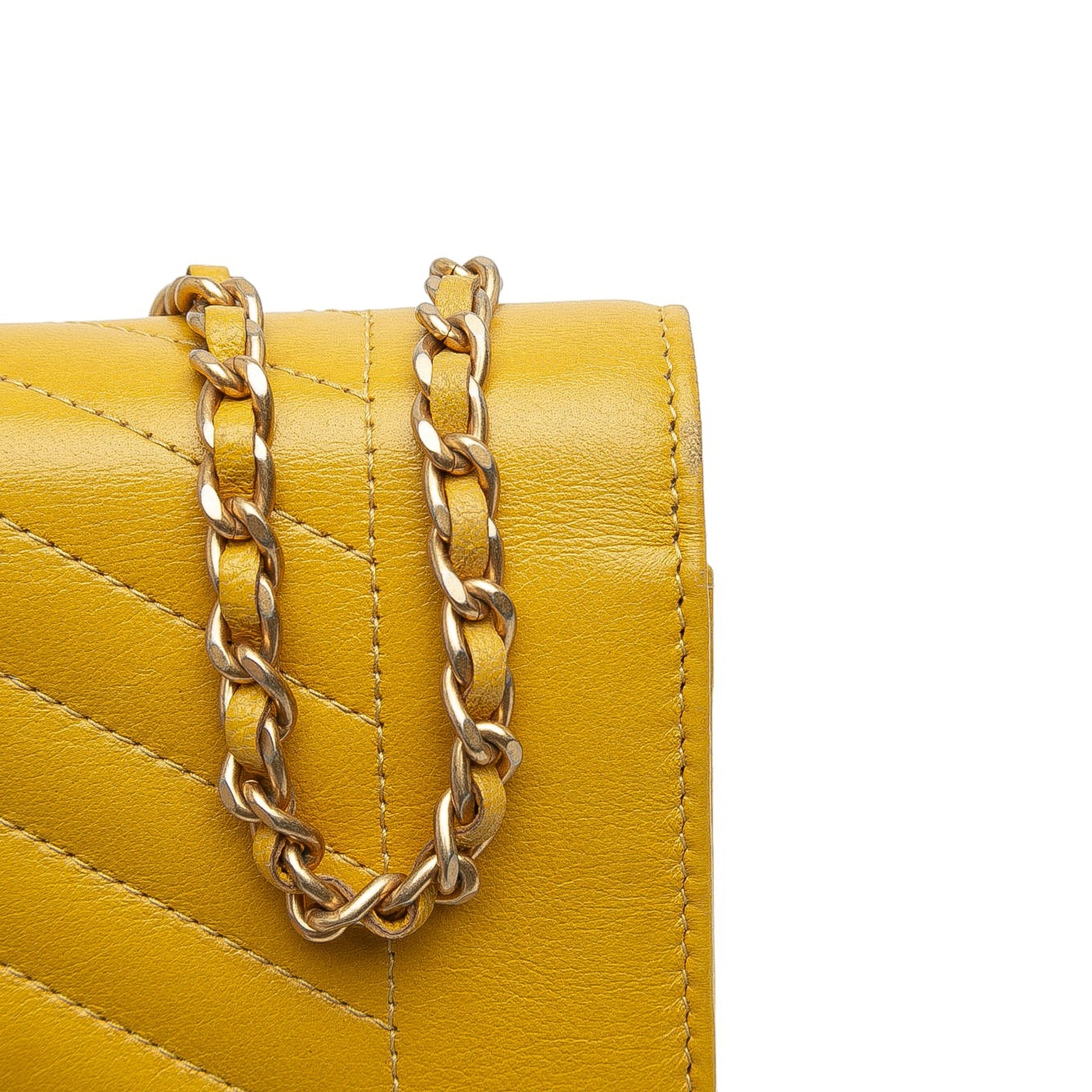 Chanel Small Reversed Chevron Lambskin Flap