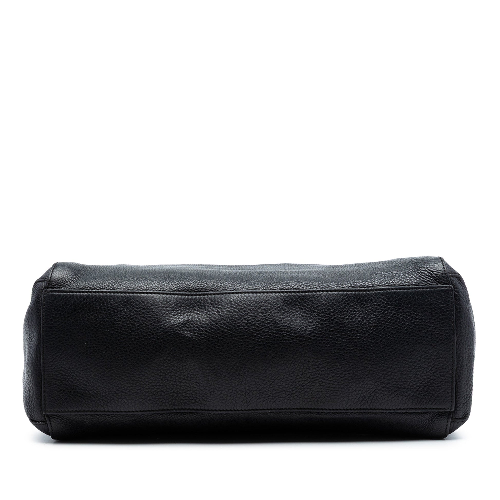 Pebbled Leather Lady Tassel Tote