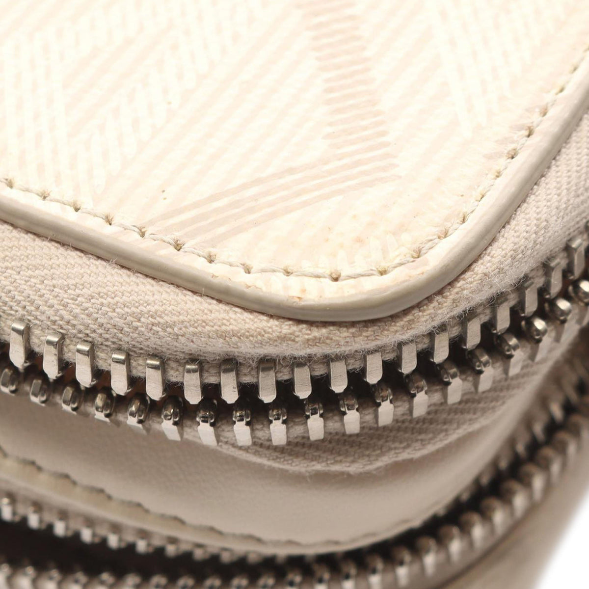 Dior CD Diamond Coated Canvas Zipped Pouch with Strap
