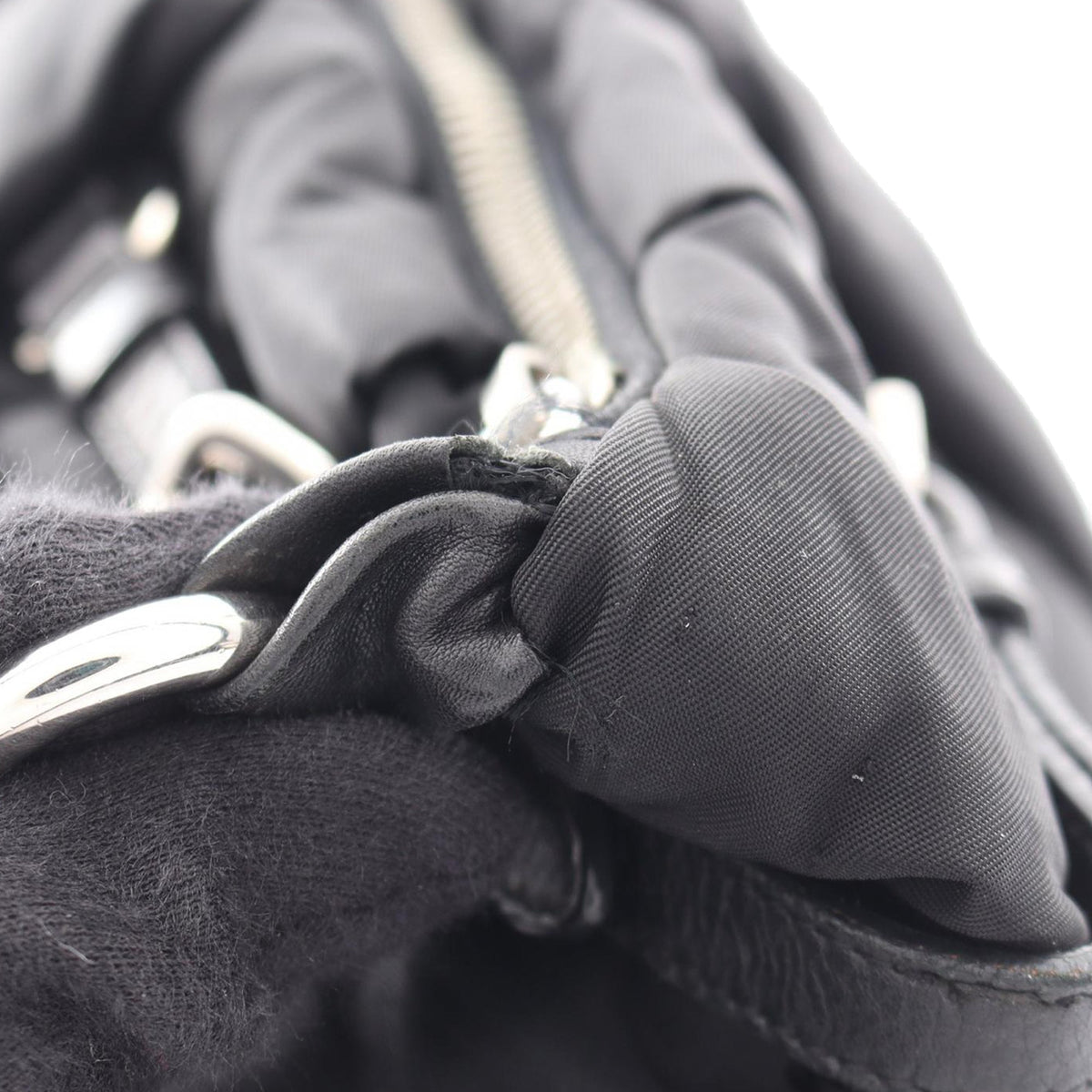 Prada Impuntu Tessuto Shoulder Bag