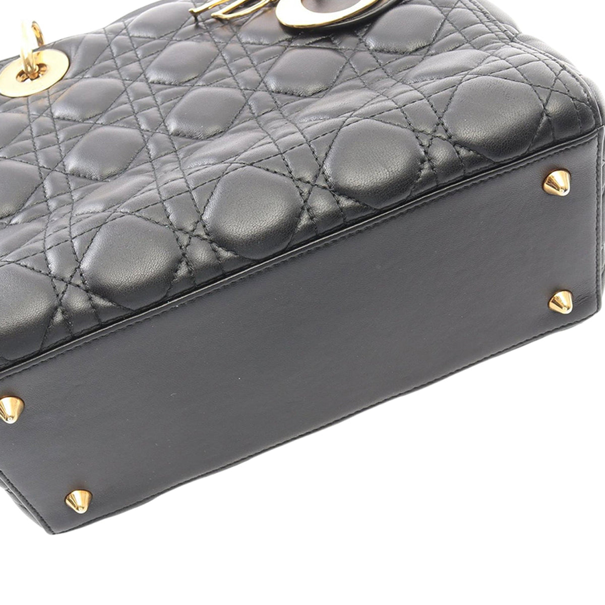 Dior Medium Lambskin Cannage Lady Dior