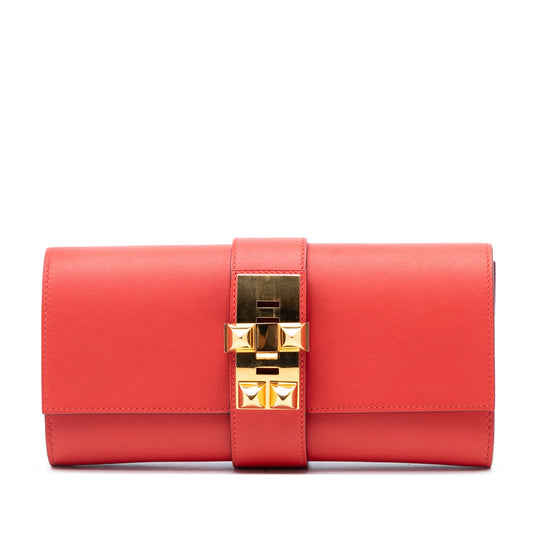 Hermès Tadelakt Medor Clutch 23