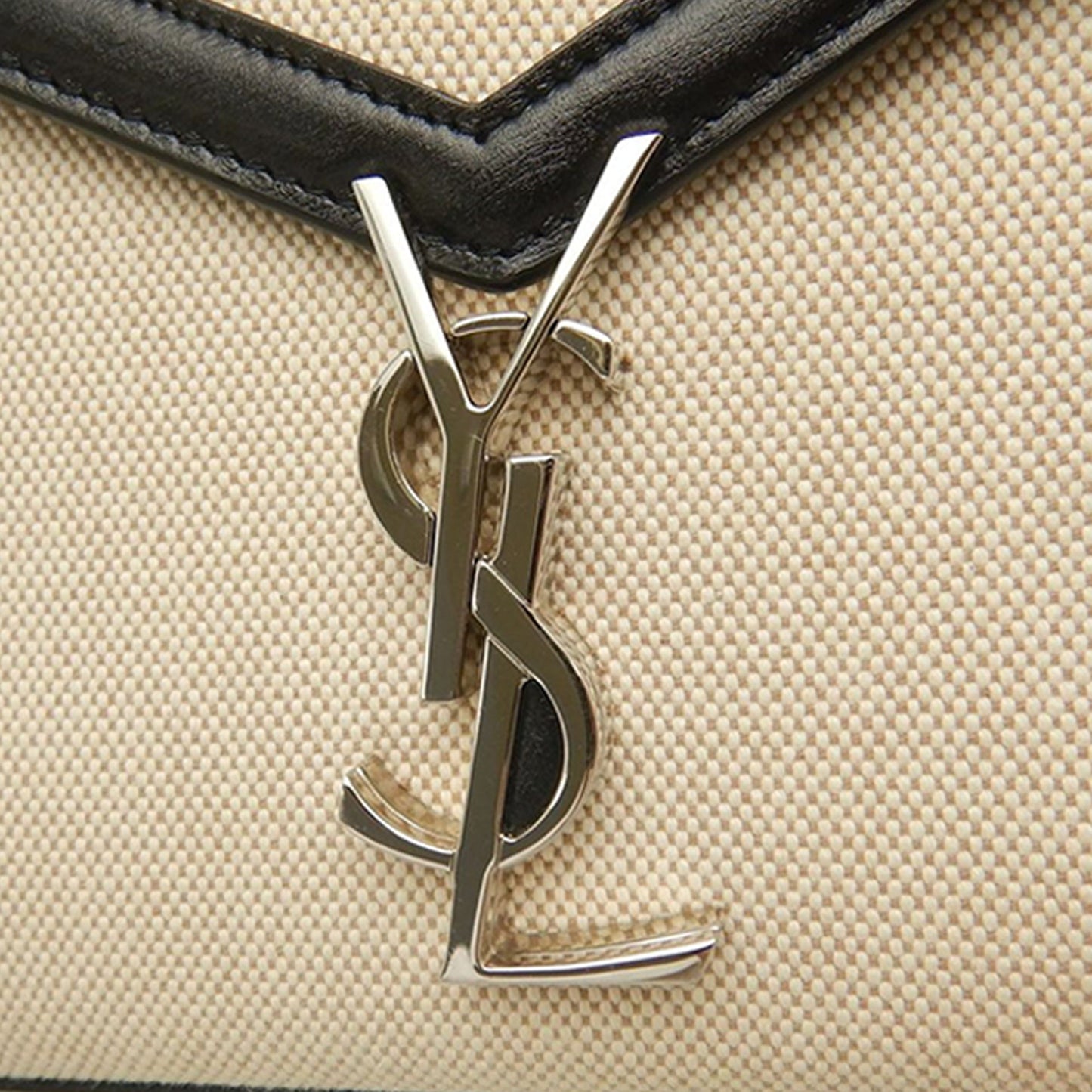 Saint Laurent Medium Canvas Cassandra Top Handle Bag