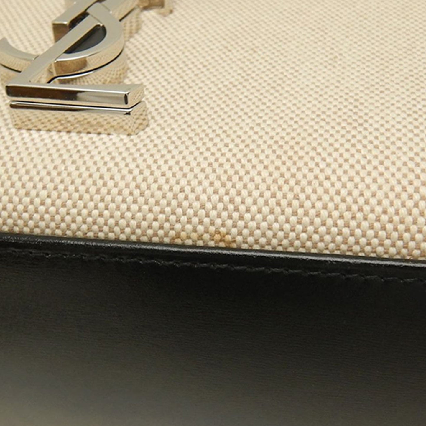 Saint Laurent Medium Canvas Cassandra Top Handle Bag