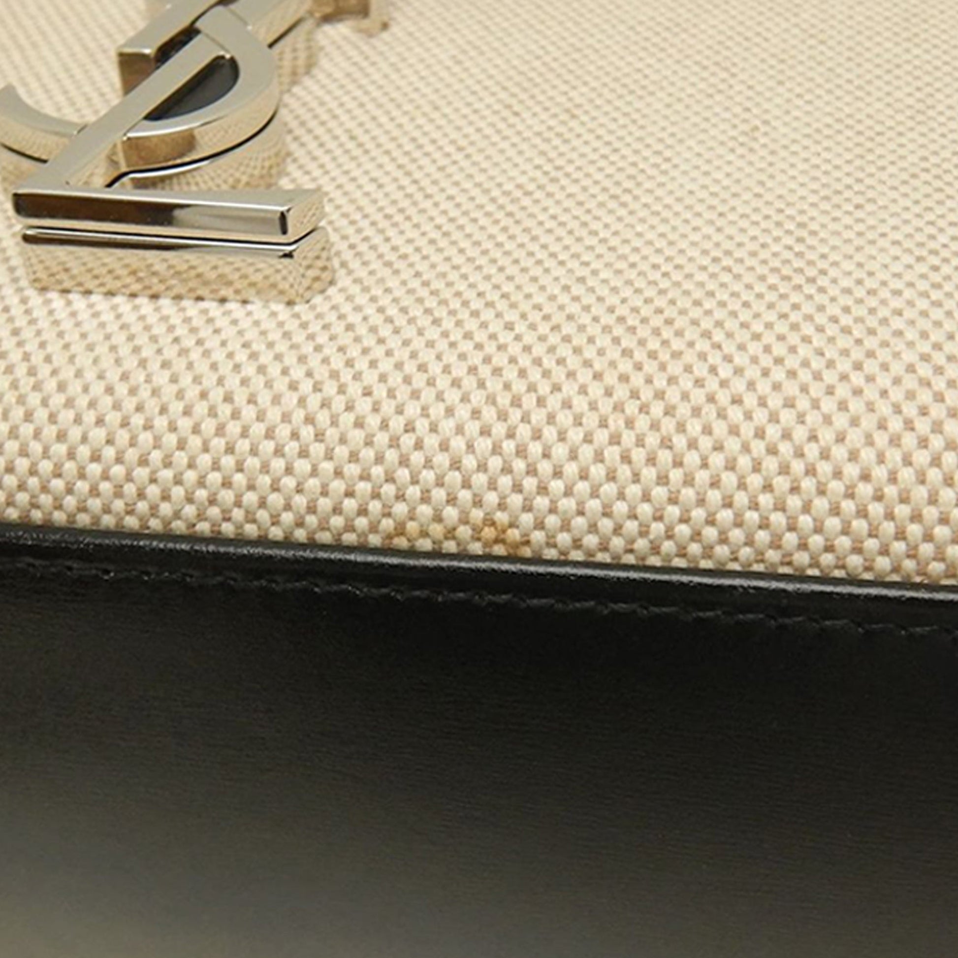 Saint Laurent Medium Canvas Cassandra Top Handle Bag