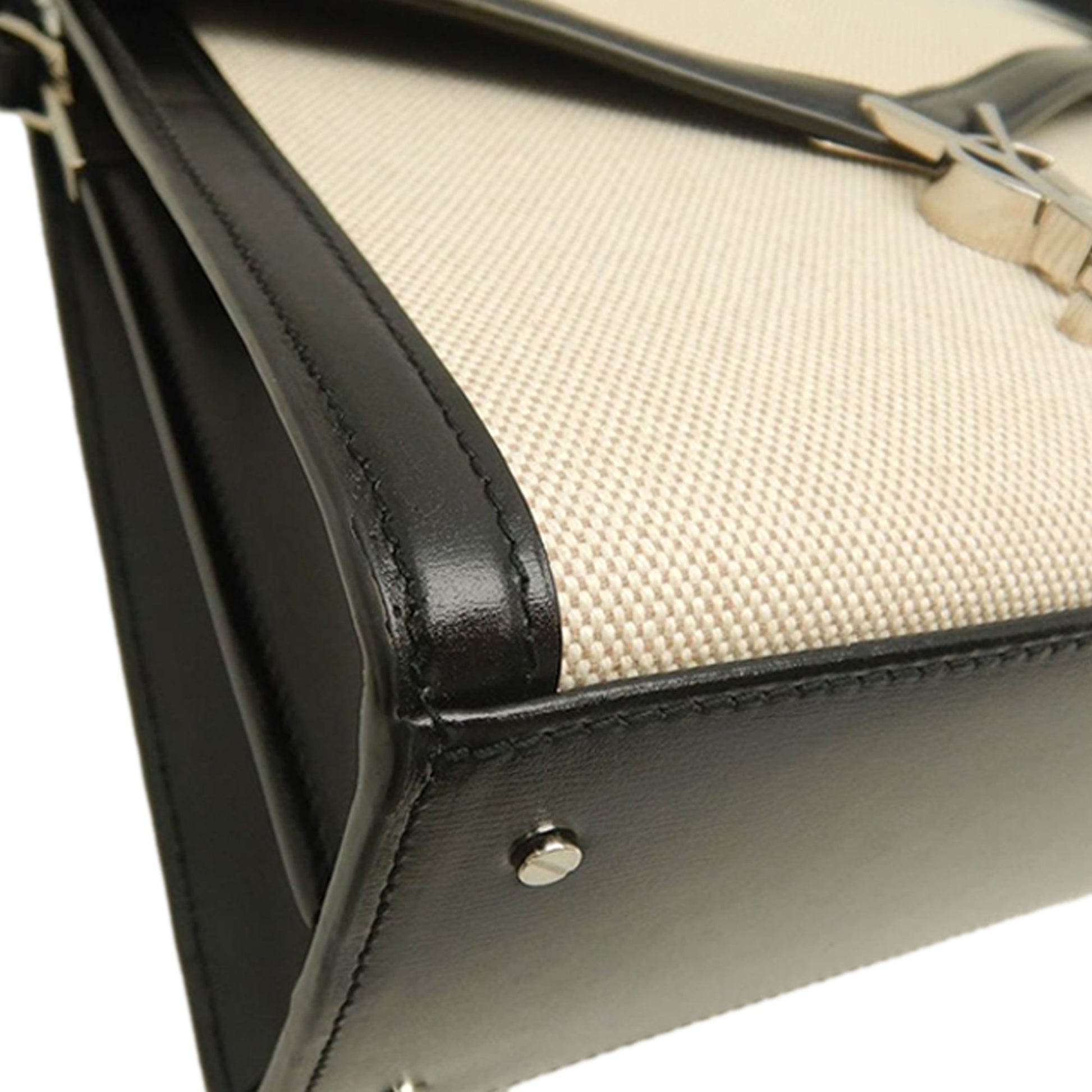 Saint Laurent Medium Canvas Cassandra Top Handle Bag
