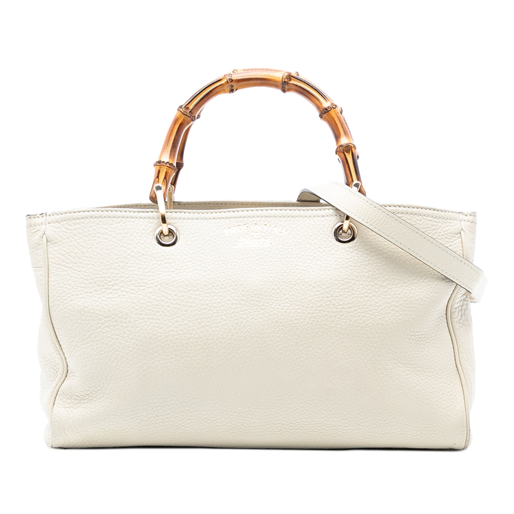 Gucci Medium Calfskin Bamboo Shopper Satchel