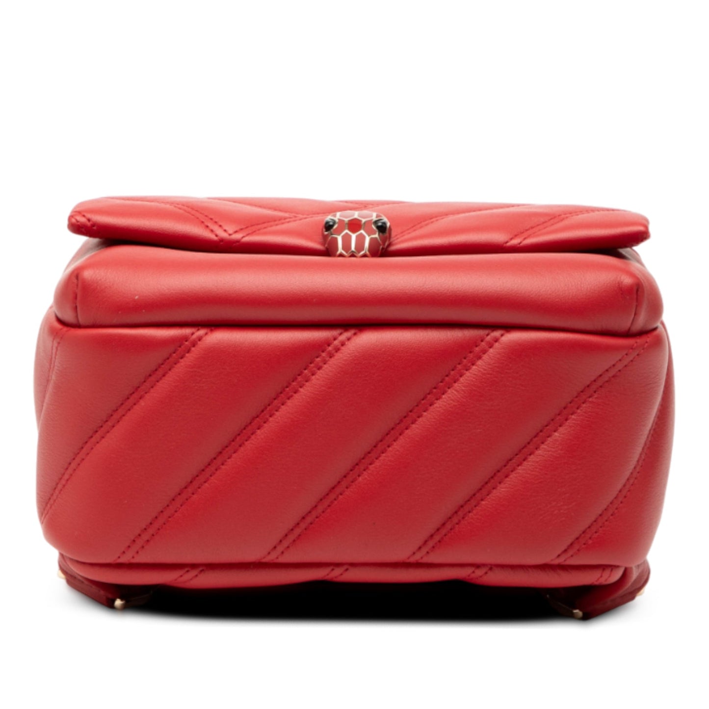 Bvlgari Leather Serpenti Cabochon Backpack
