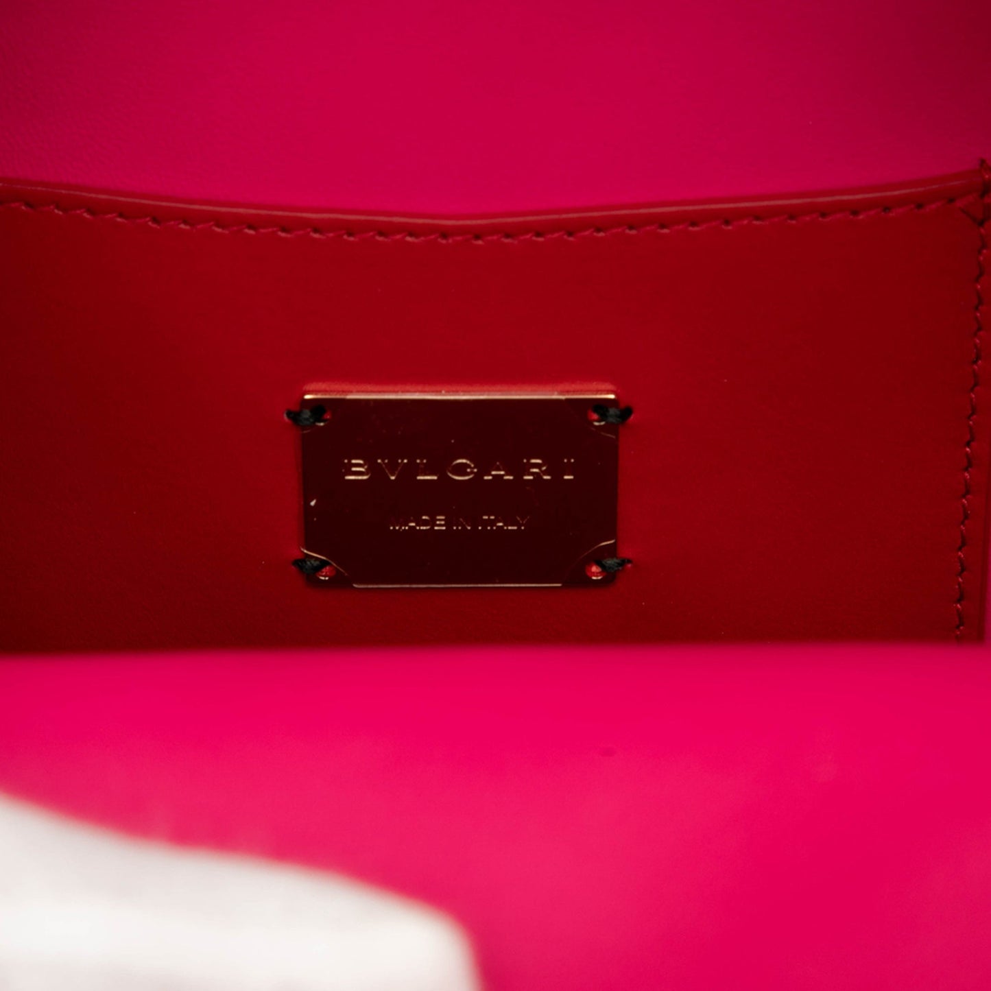 Bvlgari Leather Serpenti Cabochon Backpack