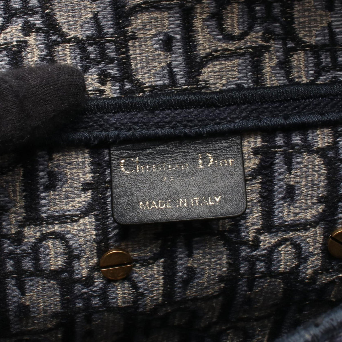 Dior Oblique Embroidered Canvas Saddle Bag