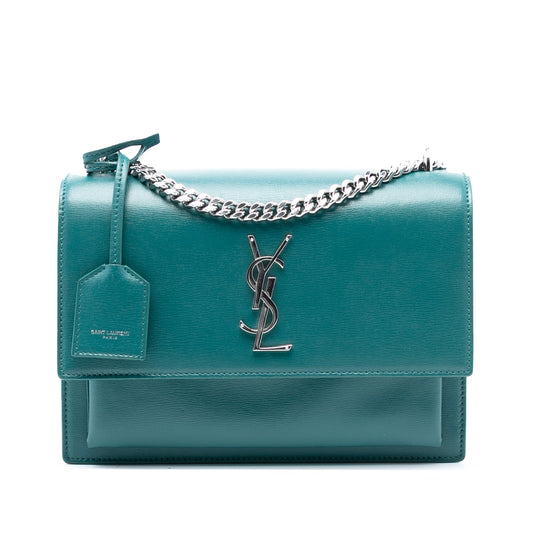 Saint Laurent Medium Calfskin Monogram Sunset Crossbody