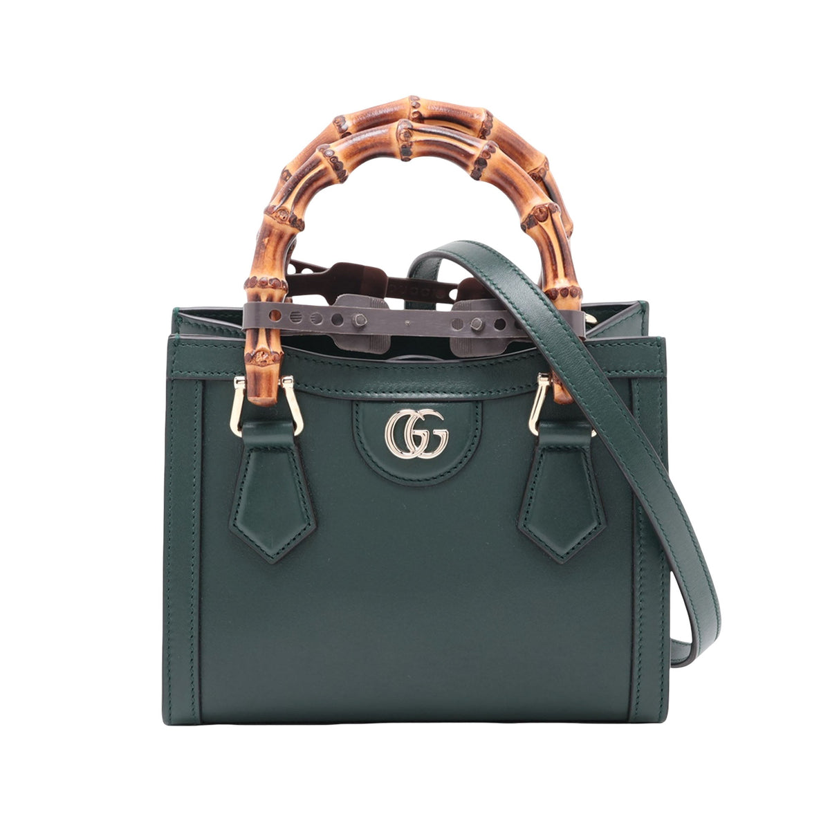 Gucci Small Bamboo Diana Satchel — Green