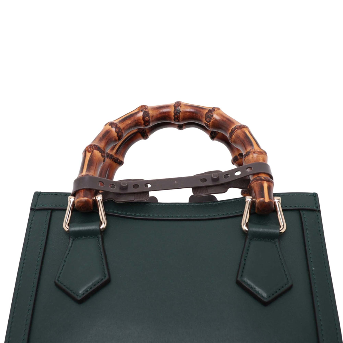 Gucci Small Bamboo Diana Satchel — Green